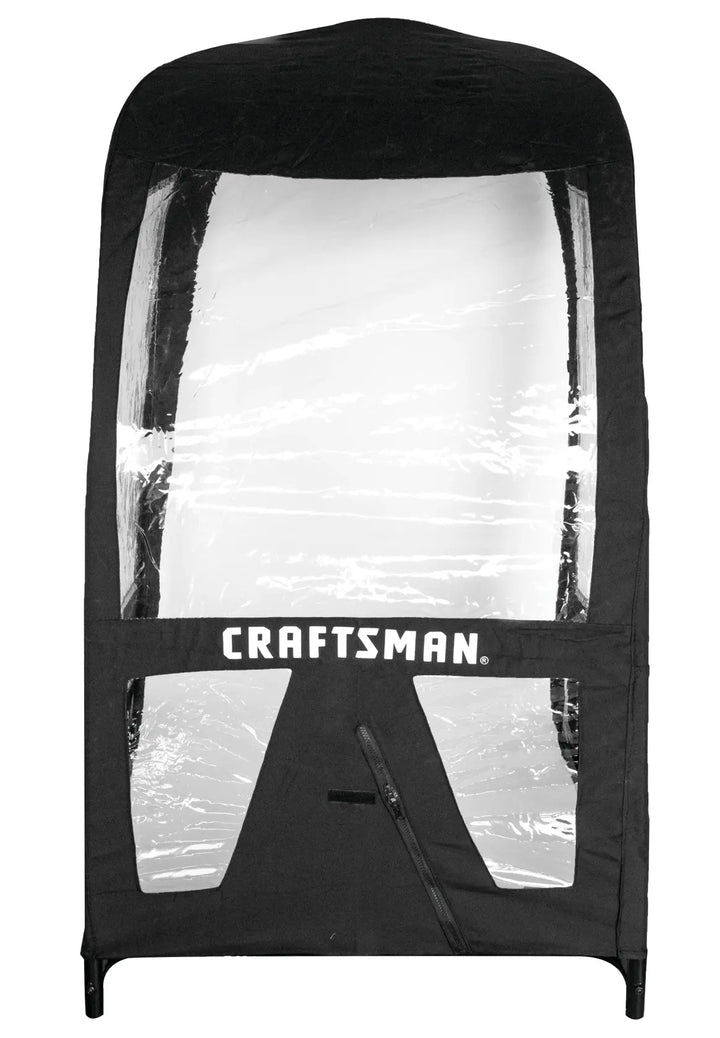 Craftsman tractor snow cab 490-241-0032 white background beauty shot front angle